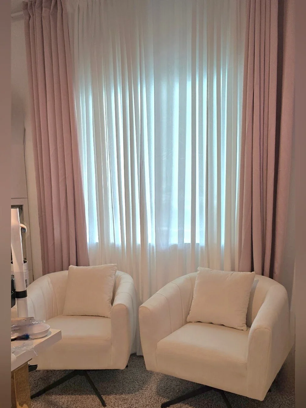 Premium Blush Pink Curtain Panels (4)
